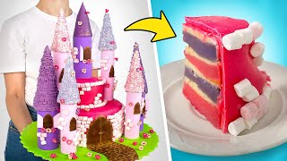 Castillo de tarta enorme  Tutorial de repostería [upl. by Naraj]