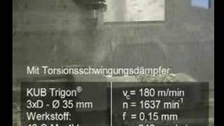 KUB Trigon Wendeplattenbohrer mit Torsionsschwingungsdämpfer [upl. by Anam878]