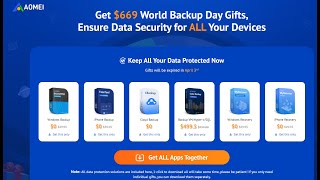 Get 669 World Backup Day Gifts free from AOMEI [upl. by Ennayoj801]