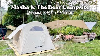 Windy Camping at Masha amp The Bear Campsite  Cozy Camping Vlog  Slow Life Camping  ASMR [upl. by Cristy]