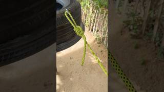 Incredible flying rope hitch knotshorts knot diy [upl. by Gaspar]