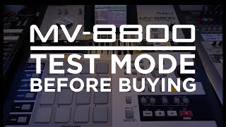 Buying a second hand Roland MV 8800  DO THIS TEST [upl. by Yaned]