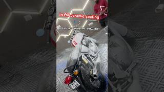 Ceramic Coating ☑️ automobile ceramic ppf superbikes detailingworld continentalgt650 views [upl. by Allare]