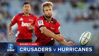 Crusaders v Hurricanes  Super Rugby 2019 Rd 2 Highlights [upl. by Gagliano]