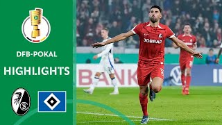 Grifo from the spot  SC Freiburg vs Hamburger SV 21  Highlights  DFBPokal 2 Round [upl. by Eirellav]