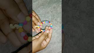 DIY initial bracelet but konjam mistake paniten🥲🥲 diy bracelet name craft shorts mistakes [upl. by Marie89]