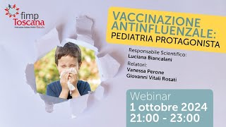 Vaccinazione Antinfluenzale Pediatria Protagonista [upl. by Stoughton168]