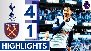 Tottenham vs West Ham 41 Highlights [upl. by Horan250]