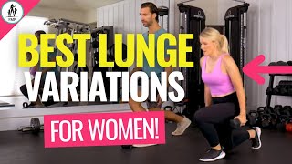 The 3 Most Effective Lunge Variations for Women [upl. by Ahsirt147]