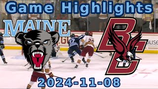 Maine at BC 20241108 Game Highlights [upl. by Burt73]