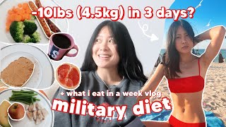 lose 10lbs in 3 days i tried the military diet for a week  viola helen [upl. by Oruasi]