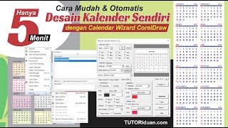 Cara Mudah Otomatis Desain Kalender Sendiri Setiap Tahunnya di CorelDraw Hanya 5 Menit [upl. by Ibmab627]