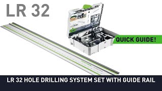 LR 32 Hole drilling system set with guide rail [upl. by Hillard]