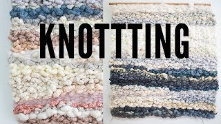 Weaving Technique Knotting [upl. by Alvira515]