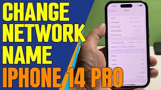 How To Change The Network Name Of Your Apple iPhone 14 Pro [upl. by Laurance]