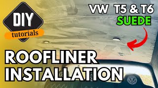 HOW TO INSTALL ROOF LINING VW TRANSPORTER T5 [upl. by Denney]