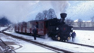 ZillertalbahnDampflok 2 mit Winterdampfzug am 2421996ein Hörbild [upl. by Ultun]