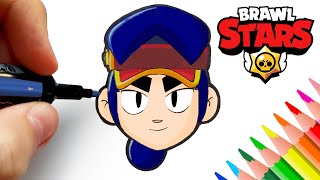 Comment dessiner Fang  Brawl Stars New Brawler [upl. by Cohe]