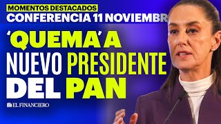 IBAN por UNA persona Sheinbaum sobre ataque en Los Cantaritos  Mañanera del Pueblo 11112024 [upl. by Andria]