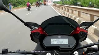 Yamaha Fazer 250cc Top Speed On National Highway [upl. by Oker]