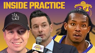 Whats Going On In Lakers Practices Quincy Olivari Joins To Talk Workouts His Progress And More [upl. by Ancalin]