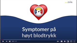 Symptomer på høyt blodtrykk [upl. by Donadee]