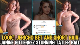 LOOK JERICHO ROSALES NAPA REACT SA SHORT HAIR NI JANINE GUTIERREZ BET NA BET [upl. by Appilihp]