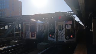 MTA NYCT Subways IND R42 R142 R160B 4 5 FX amp G Train action  4th Avenue  9th Street [upl. by Aleakim]