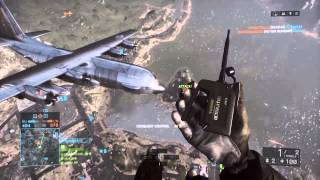 Only in Battlefield 4 AC130 Gunship taken down by C4 [upl. by Drisko]