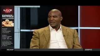 Evander Holyfield talks chasing Tyson and the madness of prime Mike Tyson 111015 [upl. by Calvo]