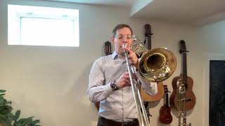 Kopprasch Etude for Trombone No 1 [upl. by Ahsyle]