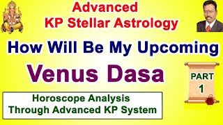 KP Astrology in English Cuspal Interlink  Part 1 Venus Mahadasha Horoscope Analysis  Advanced KP [upl. by Ibrab131]