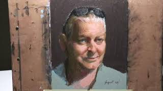 Pastel Painting LIVE  The OIL PASTEL Portrait [upl. by Cody]