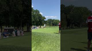 Leta Lindley on the 13th hole in the 2024 US Senior Women’s Open at Fox Chapel Golf Club [upl. by Anisirhc]