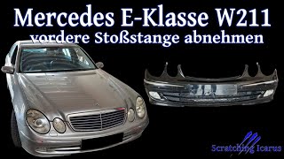 Mercedes EKLasse W211 Stoßstange vorne abbauen  Tutorial [upl. by Oicram]