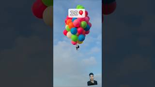 139 balloons experiment 🎈😱 balloon experiment mrbeast [upl. by Leban]