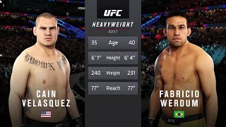 CAIN VELASQUEZ VS FABRICIO WERDUM UFC [upl. by Hedvige]