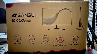 Impressive 100hz USB TypeC Budget Monitor  SANSUI 24 Inch Monitor [upl. by Nevear]