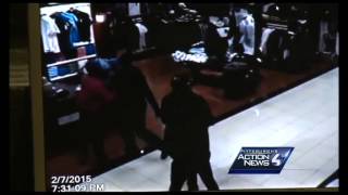 Surveillance video of Monroeville Mall shooting [upl. by Hodgson697]