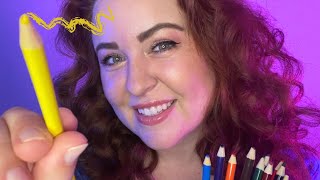 ASMR Foreign Accent Trigger Words amp Writing on your Face [upl. by Namharludba817]