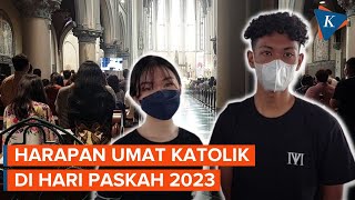 Cerita Umat Katolik Ikuti Misa Paskah Langsung di Gereja Katedral Jakarta [upl. by Sabina43]