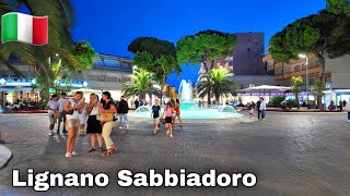 Lignano Sabbiadoro Italy  2024 City Center  Shopping and Restaurants Center [upl. by Noed]