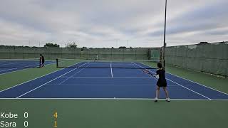 Tennis Singles One Set Match at Plano Senior HS 72724 [upl. by Hagi]