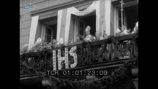 Polish episcopate at religious ceremony in Gniezno 1950 [upl. by Niroc]