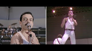 Bohemian Rhapsody  Live Aid Side by Side quotWe Will Rock Youquot [upl. by Brennen769]