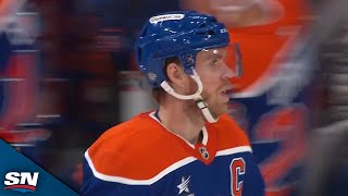 Oilers Stylish Puck Movement Leads To Connor McDavid PowerPlay Goal [upl. by Halfon]