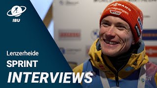 World Cup 2324 Lenzerheide Men Sprint Interviews [upl. by Asena]