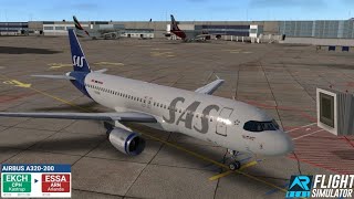 RFS  Copenhagen Airport EKCH to Stockholm Arlanda Airport ESSA [upl. by Ahsila]