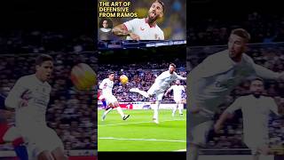 THE ART OF DEFENSIVE FROM RAMOS‼️⚽ [upl. by Rinum]