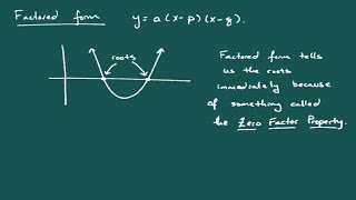 Parabolas  Standard Form and Factored Form [upl. by Charin405]